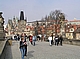 Prag - Prague, Mala Strana von der Karlsbrücke gesehen
