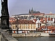 Prag - Karlsbrücke über die Moldau und der Hradschin