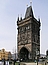 Prag - Altstädter Brückenturm. Er gilt als der schönste gotische Turm. Erbaut um 1400