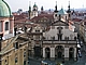 Prag - Kreuzherrenplatz: St. Franziskus, die Salvatorkirche und die beiden Türme der deutschen Clemenskirche
