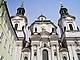 Prag: St. Nikolaus: Bedeutende Kirche des Prager Hochbarock. Grundsteinlegung 1673, erst 1756 vollendet.