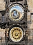 Prag - Astronomische Uhr am Altstädter Rathaus. Sie wurde Ende des 15. Jahrhunderts fertiggestellt