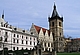 Prag: Das Neue Rathaus mit Vitezlav Halek-Skulptur